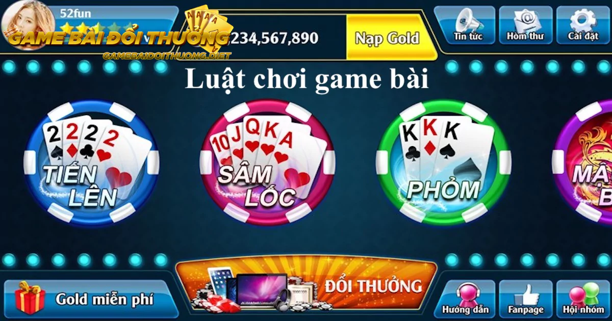 Luật chơi game bài 